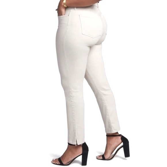 Not‎ Your Daughters Jeans Curves 360 White Denim Jeans, Size 10. - Picture 2 of 14